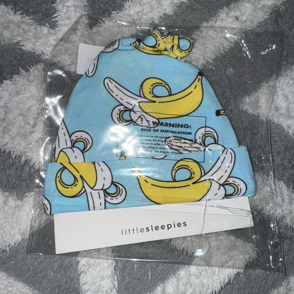 🍌 Little Sleepies Banana Infant Hat New NWT NIB - Picture 3 of 5